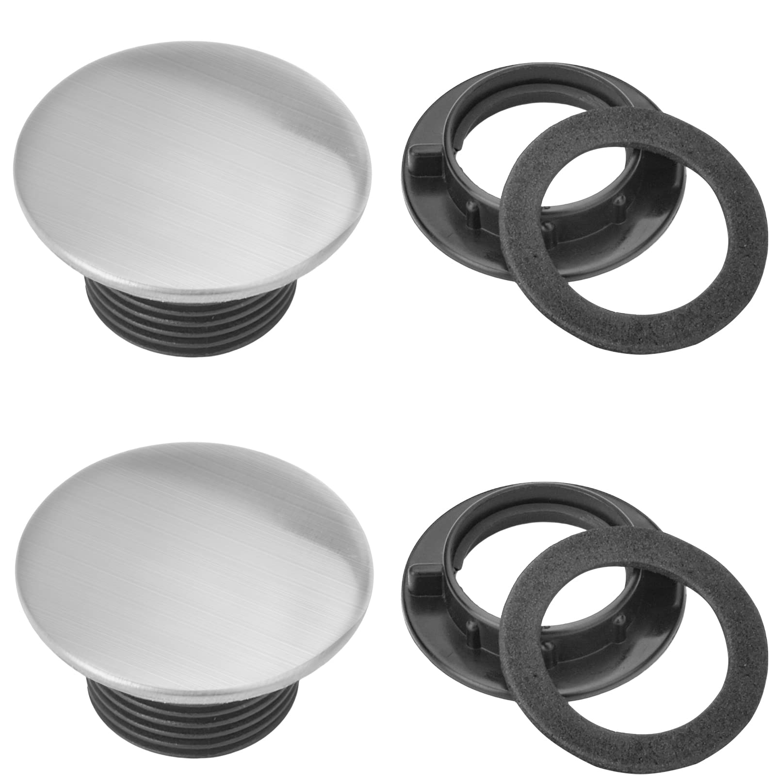 Amazon.co.jp: キッチンシンク穴カバー ステンレススチール 蛇口穴